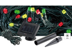 Guirlande solaire 50 LED multicolores