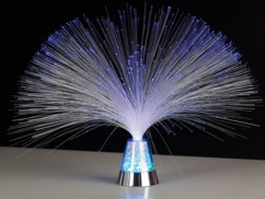 Lampe à fibre optique couleurs changeantes "Blue Ice"
