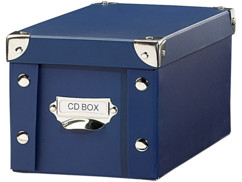 Boîte Pearl bleue d'archivage pour CD
