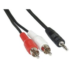 Câble audio jack / cinch - 10m Goobay