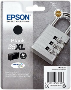Cartouche d'encre d'origine T3591/35XL pour imprimantes Epson, noir