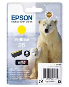 Cartouche originale Epson T2614 - jaune