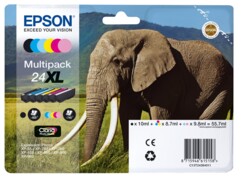 Multipack cartouches originales Epson T2438 - BK/C/M/Y/LC/LM XL