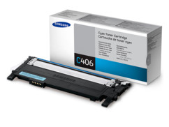 Toner original Samsung CLT-C406S - cyan