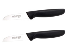 2 couteaux à éplucher à lame lisse 8 cm