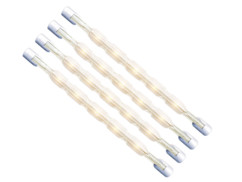 Tube halogène R7s à intensité variable blanc chaud - x4