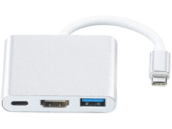 hub usb type C avec ports USB A USB C et HDMI femelle Callstel PX1929