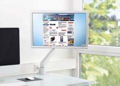Bras articulé à ressorts pneumatiques pour moniteurs jusqu'à 32'' (81 cm)