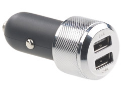 Chargeur allume-cigare 12/24 V 2 ports USB 2,1A Revolt