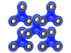 5 Hand spinners 3 branches ABEC 7 - Bleu