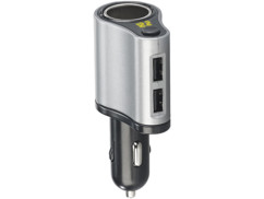 Chargeur allume-cigare 12/24 V / USB 3,1 A avec report de prise