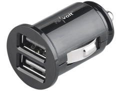 Chargeur allume-cigare 12 / 24 V avec 2 ports USB
