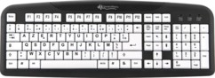 Clavier USB confort avec grandes touches contrastées