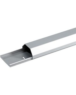 Goulotte de câblage anodisée en aluminium gris
