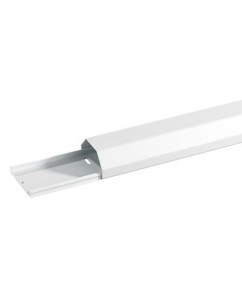 Goulotte de câblage en aluminium blanc mat