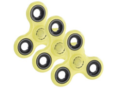 3 Hand spinners 3 branches - Phosphorescent (jaune)