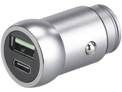 chargeur usb pour prise allume cigare 12v avec port usb type c charge rapide quick charge 4.0 4A boitier metal