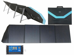 Panneau solaire mobile pliable 200 W avec régulateur de charge 20 A