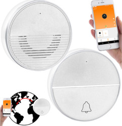 sonnette carillon sans fil connecté avec fonction interphone par application FTK250 casa control