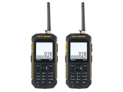 2 téléphones portables outdoor Dual SIM avec fonction talkie-walkie "XT-820"