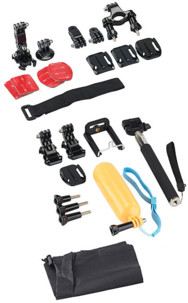 20 accessoires pour caméras sport Somikon et GoPro