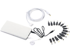 Batterie de secours 45 000 mAh avec adaptateurs PC et Mac jusqu'à 2012