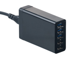 Chargeur secteur USB intelligent 5 ports