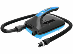 Pompe à air électrique pour bateau et planche de stand-up paddle.