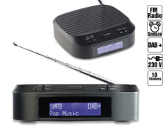 radio reveil numerique fm dab+ vr radio avec ecran lcd et haut parleur