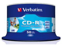 Tour de 50 CD-R 700 MB Super AZO WIDE-Printable