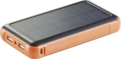 Batterie de secours solaire 20 000 mAh avec 2 ports USB
