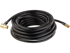 câble video coaxial satellite fiche f avec connecteur coudé quadruple blindage fiches dorées 10 m