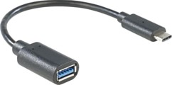 Câble USB-A 3.0 femelle vers USB-C mâle - 20 cm