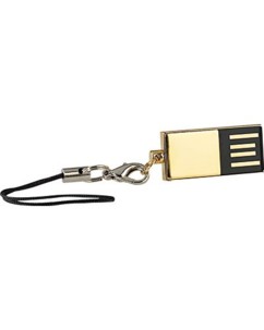 Clé USB 2.0 étanche super-slim ''Gold'' - 64 Go PConKey