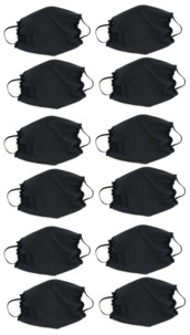 12 masques en polyester Spandex
