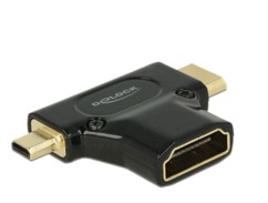 Adaptateur HDMI femelle vers HDMI Mini-C mâle + Micro-D mâle