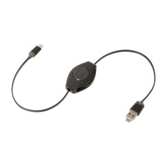 Câble Micro-USB vers USB PowerShare noir Retrak.