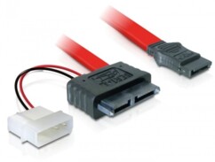 Câble SATA Slimline13 pins vers SATA 7 Pins + alimentation 5 V