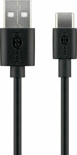 Câble USB 2.0 vers USB-C - 50 cm - Noir Goobay