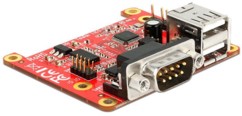Carte d'extension pour Raspberry Pi - 2x USB + 2x Série RS232