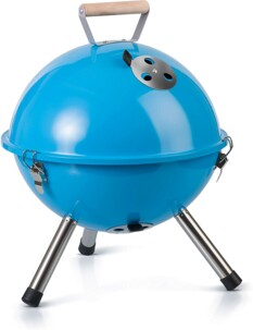 Mini barbecue à charbon Gastrolux bleu.