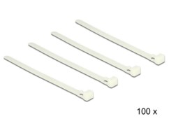 Pack de 100 colliers de serrage réutilisables 200 X 7,2 mm Delock