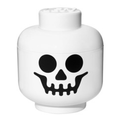 Tête de rangement LEGO squelette grande taille.