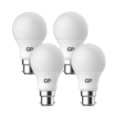 4 Ampoule LED, B22, 9.5 W, Blanc Chaud GP