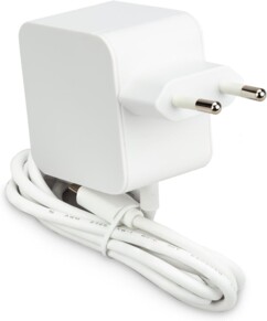 Chargeur secteur USB-C 27 W coloris blanc pour nano-ordinateur Raspberry Pi 5