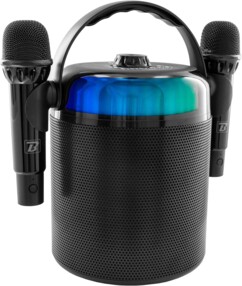 Enceinte bluetooth karaoké Star Voice avec 2 micros sans fil de la marque BoomToneDJ