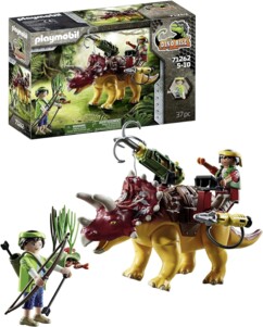 Playmobil Dino Rise : Tricératops et Soldats