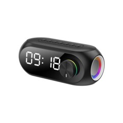 Réveil multifonction et enceinte LED BLP2250 coloris noir de la marque Blaupunkt