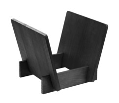 Support pour vinyle de couleur noir robuste et design fait en bois