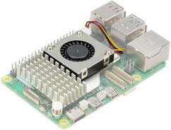 Ventilateur et dissipateur thermique réglable en métal pour Raspberry Pi 5